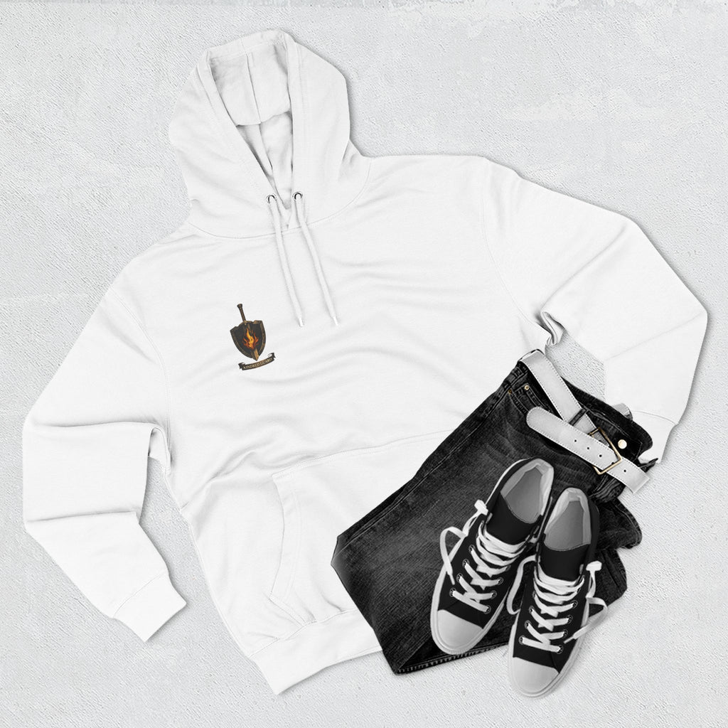 Fantasy Knight Dragon Hoodie — "Protect What Matters" Crest Design