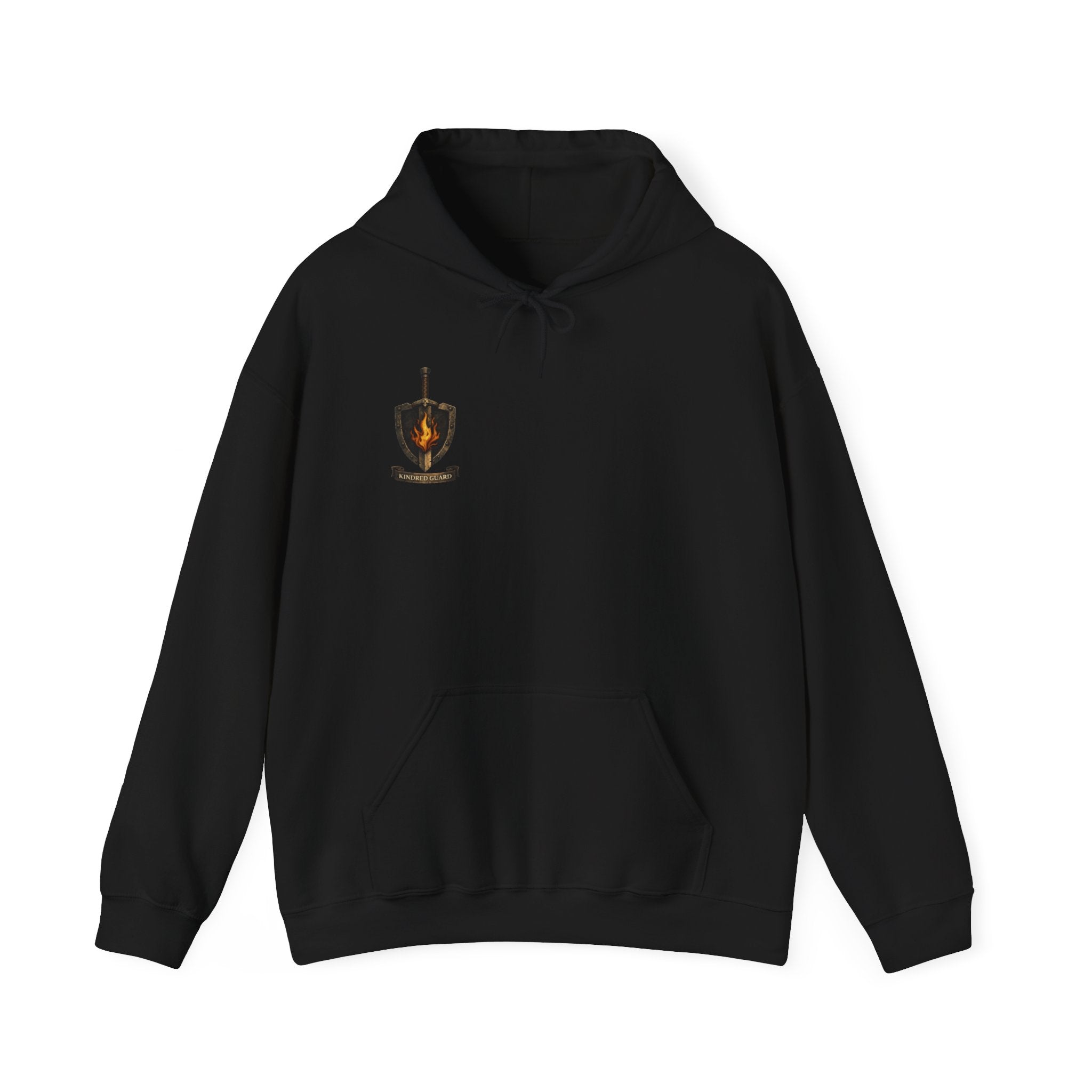 Kindred Guard Crest Hoodie — Edrick & Pyra Front/Back Design