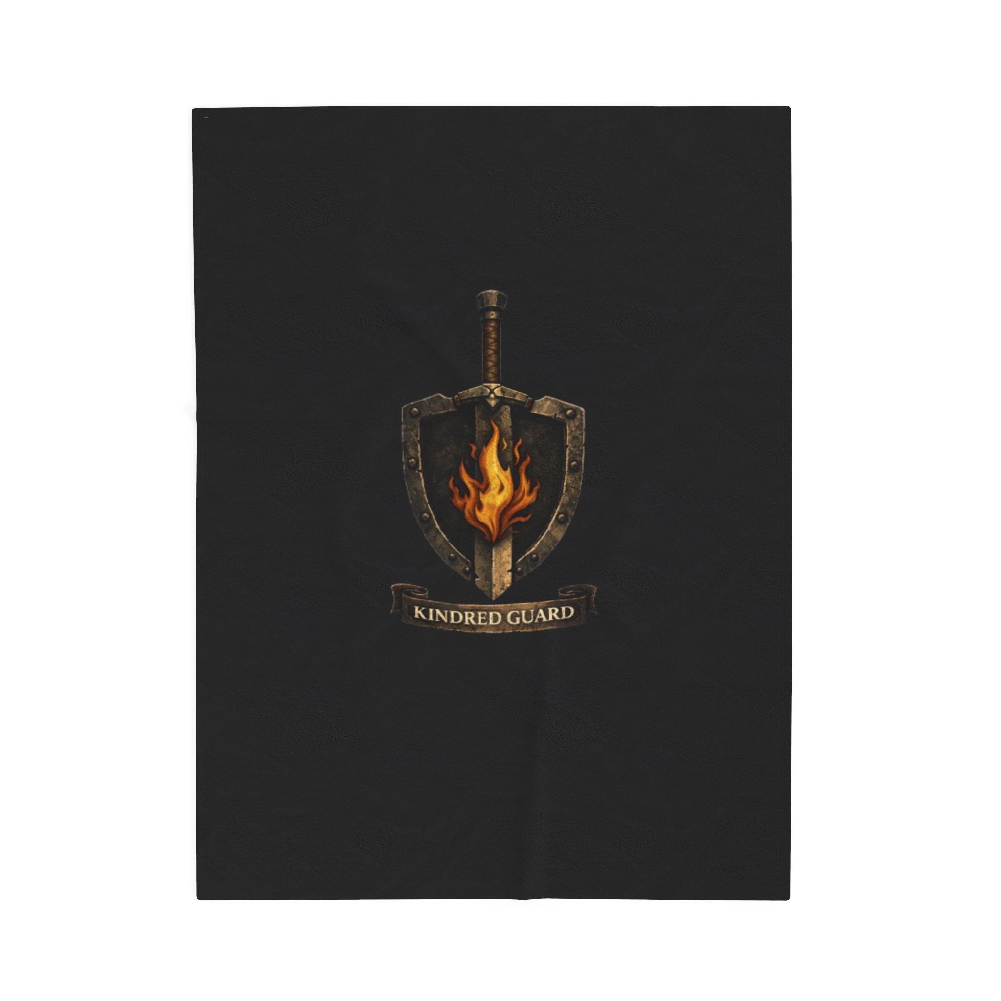Kindred Guard Velveteen Plush Blanket — 'Protect What Matters' Fantasy Throw