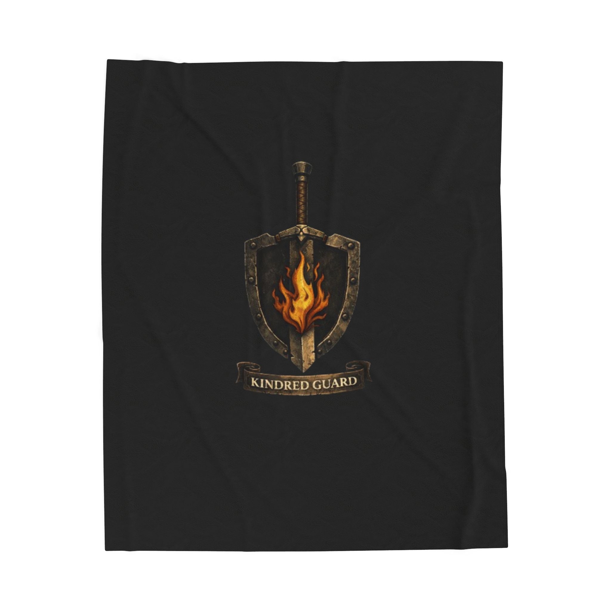 Kindred Guard Velveteen Plush Blanket — 'Protect What Matters' Fantasy Throw