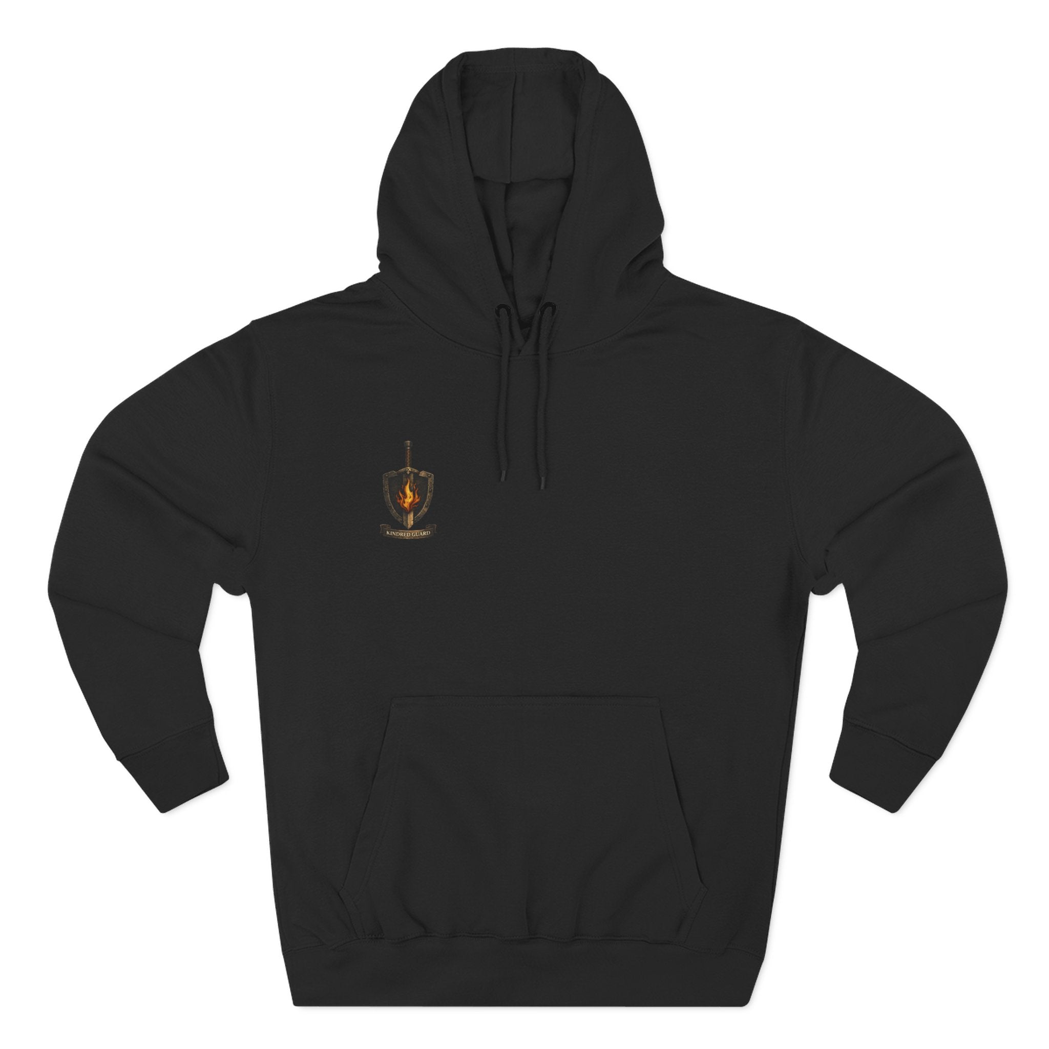 Fantasy Knight Dragon Hoodie — "Protect What Matters" Crest Design