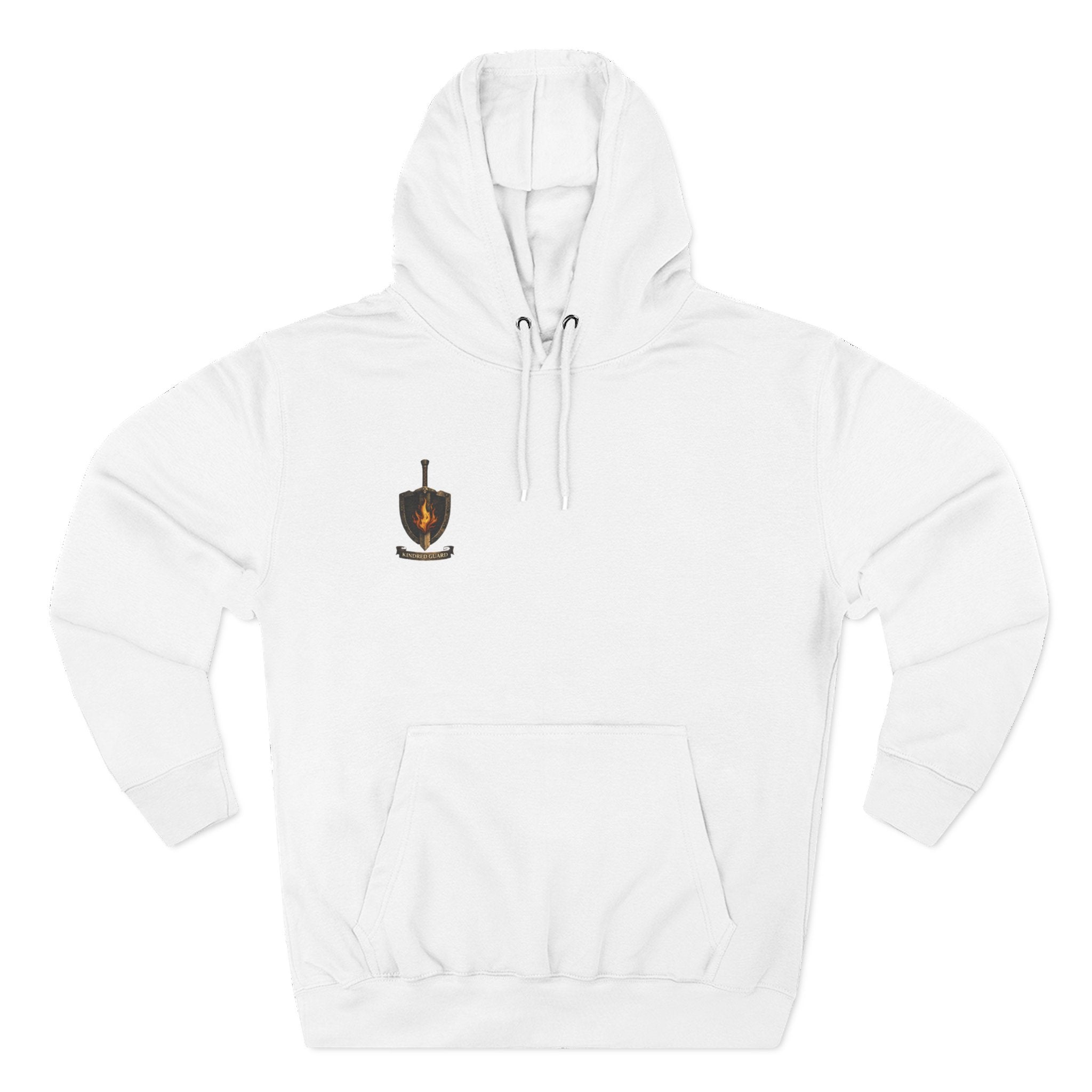 Fantasy Knight Dragon Hoodie — "Protect What Matters" Crest Design
